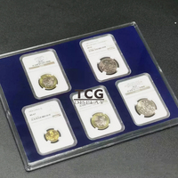 TCG Logo Personnalisé Acrylique NGC PCGS Pièce De Monnaie Graded Dalle Souvenir Pièce De Monnaie Collectée Présentoir Avec Aimant Fort