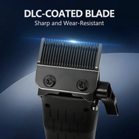 Tondeuse professionnelle pour barbier avec logo personnalisé, moteur Vector 11500 tr/min, batterie 2400 mAh, technologie de lévitation magnétique, machine de coupe de cheveux pour salon