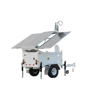 Remorque solaire mobile d'extérieur 1300WP pour panneaux solaires à axe unique, remorque solaire pliable - Product Image 1