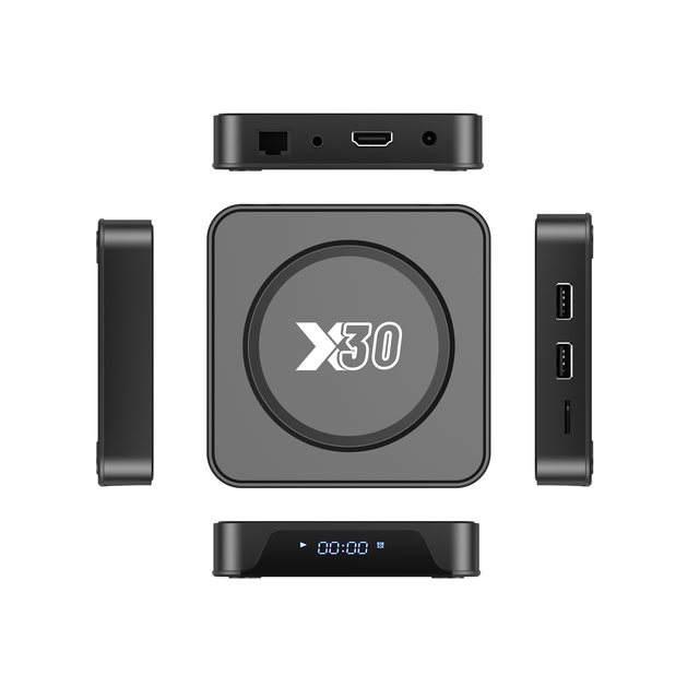 The Latest X30 Android 12.0 4k WIFI 6 Media Player Allwinner H618 2GB 8GB16GB Big Voice Remote Smart Tv Box