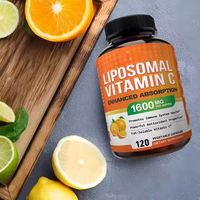 VitaHall OEM Vitamine C liposomale 1600 mg Antioxydant Haute absorption Acide ascorbique liposoluble Capsules de vitamine C Soutien immunitaire