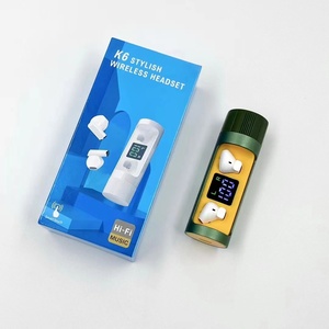 K6 TWS BT Tai nghe không dây tai nghe xoay HiFi Mini Earbuds JL chơi game không có sự chậm trễ LED kỹ thuật số hiển thị điện pro5s IPX7 - Product Image 4