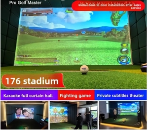 ชุดอุปกรณ์จำลองการเล่นกอล์ฟในร่ม 2k HD 3D พร้อมคาราโอเกะครบชุด ระดับพรีเมียม ความละเอียด 4k HD - Product Image 6