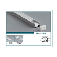 Alp6535 T5 LED Profilé en aluminium à haute luminosité Éclairage linéaire encastré intérieur Profilé monté en surface 20*14.8mm