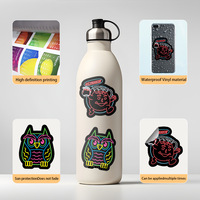 50 Piezas de Adhesivos Decorativos de Gatos para Laptop, Notebook y Teléfono Móvil, Resistentes al Agua, al por Mayor