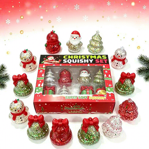 Wholesale Christmas Squishy <b>Toy</b> <b>Set</b> Soft Squeeze Sensory <b>Fidget</b> Novelty <b>Toys</b> Holiday Gift Party Favor Assorted Designs - Product Image 2