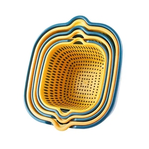 Wholesale 6 in 1 Multifunctional Drain Basket For Cleaning Draining and Storing Fruits and Vegetables