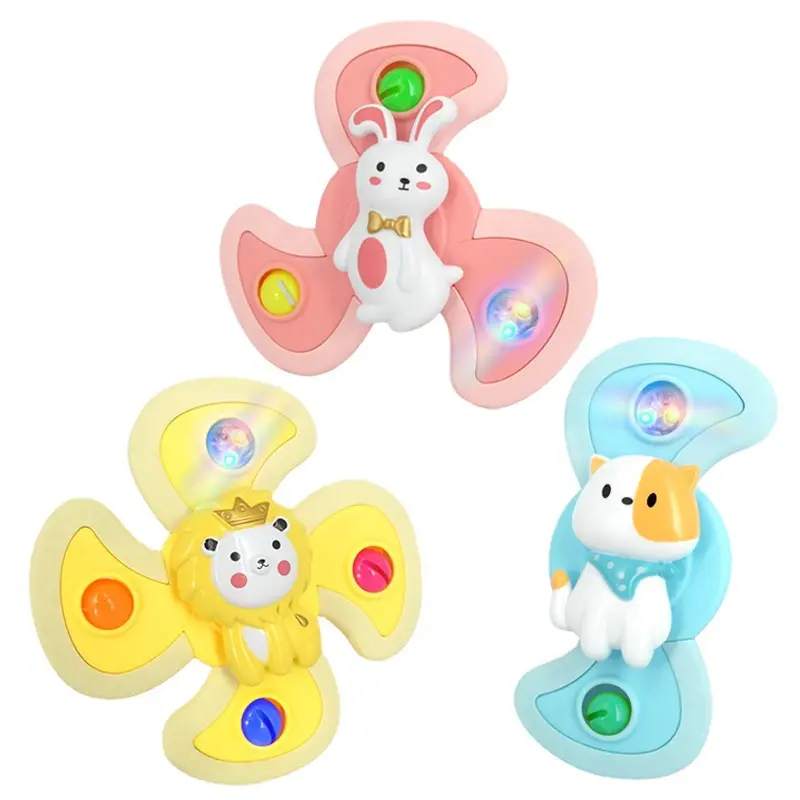 Suction Cup Multi Type Baby Fidget Spinners Spinning Rattle Spinning Top Toy