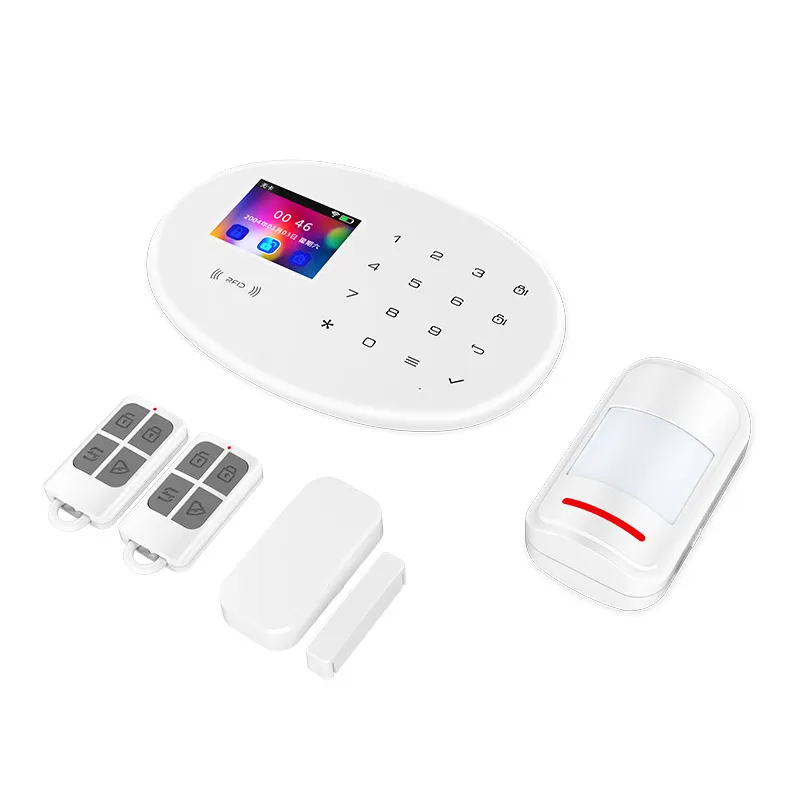 Tuya Wifi & 4G Wireless Home Security Alarm System Intelligent Dual-network Remote Control Anti-theft Home Security Alarm System