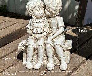Linda Escultura Decorativa de Pareja Besándose, Hecha a Mano, para Cumpleaños, Adorno de Escritorio, Hecho de Resina Ecológica, Estilo Art <span class=keywords><strong>Deco</strong></span> para el <span class=keywords><strong>Hogar</strong></span> - Product Image 5
