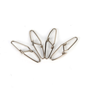 FISHERBON Fisherman's Bund Stainless Steel Cross Lock <b>Snap</b> Double Clasp Fishing Tackle Swivel <b>Snap</b> <b>Hook</b> Connector Buckle - Product Image 2