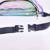 Sac banane personnalisé, sac de taille, sacoche de hanche, sacoche de taille transparente en PVC TPU, impression personnalisée, vente en gros, fabricant OEM