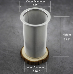 Cafetière à infusion froide et infuseur à thé en pot Mason, durable, en acier inoxydable à maille fine - Product Image 6