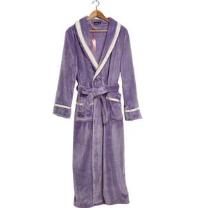 Peignoirs en polaire corail épais pour l'automne/hiver, <span class=keywords><strong>grande</strong></span> <span class=keywords><strong>taille</strong></span>, peignoirs en flanelle personnalisés, peignoirs thermiques chauds - Product Image 3