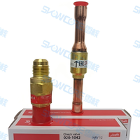 Vanne de contrôle de réfrigération Danfoss NRV6 020B1040 NRV6S 020B1010 NRV10 020B1041 NRV10S 020B1011 en laiton pour systèmes de réfrigération