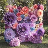 Bunga terbang buatan tangan 3D kertas seni bunga dekorasi dinding untuk pernikahan Tahun Baru Cina Interior eksterior De Fleurs En