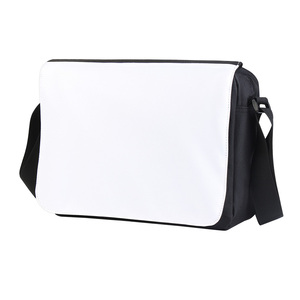Sac bandoulière vintage décontracté vierge avec motif lettre pour impression par sublimation, unisexe, noir, bleu, rouge - Product Image 1
