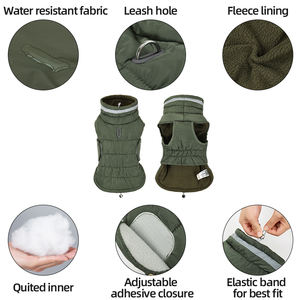 Hondenjas Hot Selling Reflecterende Hondenjas Warme Winter Geïsoleerde Jas voor Koud Weer Stevige Polyester Huisdierkleding - Product Image 2