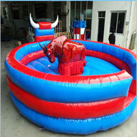 Vente en gros personnalisée Location Défi Enfants Rodéo électrique Bull Ride Jeu Simulateur de scène de tauromachie Équitation Adultes Taureau mécanique