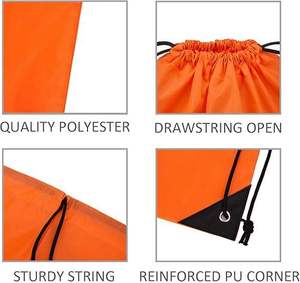 Drawstring Backpack <b>Bag</b> Bulk Blue <b>String</b> Sport Gym Sack <b>Bags</b> Foldable Storage <b>Bag</b> for Women Men Shopping Gym Travel Sports - Product Image 3