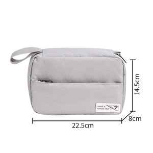 Bolsa de almacenamiento de artículos de tocador de tres etapas estilo Wabi Sabi, bolsa de viaje para artículos de tocador, bolsa de almacenamiento de maquillaje, bolsa de maquillaje de gran capacidad de alta gama - Product Image 2