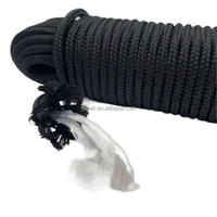 Cordon tressé en diamant, corde tressée en poly résistante pour corde à linge, camping, tente, mât de drapeau, arboriste, palan, poulie