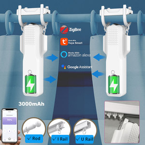 Moteur de rideau intelligent WiFi LifeLibero Tuya, pilote automatique 14W, <span class=keywords><strong>batterie</strong></span> rechargeable 3200mAh, contrôleur par application, compatible Alexa - Product Image 3