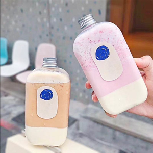 Botella de Plástico Personalizada para Bebidas y Jugos de 300ml, 350ml, 400ml, 500ml con Tapa, Venta al Por Mayor - Product Image 2