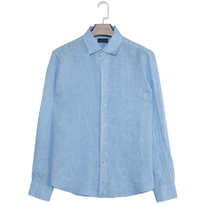 Nuove Camicie in <span class=keywords><strong>Lino</strong></span> da <span class=keywords><strong>Uomo</strong></span> a Maniche Lunghe, Design Personalizzabile in Vari Colori - Product Image 2