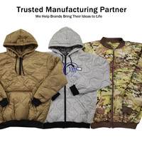 YUEMAI Sweat à capuche Woobie avec fermeture éclair OCP DNC imperméable et personnalisé pour hommes