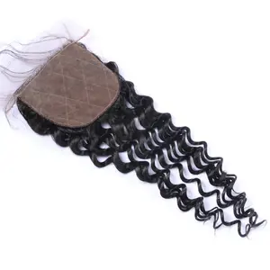 Undetectable Fashion Natural Part Hair Closures Piece 4x4 in Black Color 8-20inch
