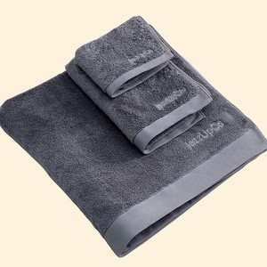 <b>Bath</b> <b>Towel</b> <b>Set</b> Grey Pure Cotton Face And <b>Bath</b> <b>Towels</b> 35x75cm 70x140cm Skin Friendly Gift Use - Product Image 1