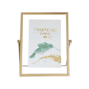 Picture <strong>Frame</strong> Gold Metal Floating Pressed Glass with Metal 4x6 <strong>5x7</strong> 6x8 High Quality Iron <strong>Photo</strong> <strong>Frame</strong> - Product Image 4