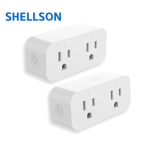 15A Đánh giá hiện tại Wifi kết nối chúng tôi thông minh cắm hai đầu Ổ cắm điện ổ cắm với ứng dụng điều khiển - Product Image 5