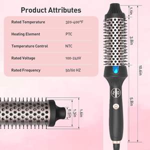 Cepillo Térmico Redondo de 1.5 Pulgadas con Iones Negativos, Cepillo Alisador y Rizador de Cabello Eléctrico, Herramienta de Peinado de Calentamiento Rápido - Product Image 6
