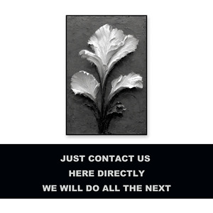 Articles de <span class=keywords><strong>peinture</strong></span> pour projets de design d'intérieur, texture <span class=keywords><strong>moderne</strong></span>, décoration artistique, <span class=keywords><strong>fleurs</strong></span> abstraites faites à la main, <span class=keywords><strong>peinture</strong></span> murale en plâtre 3D - Product Image 1