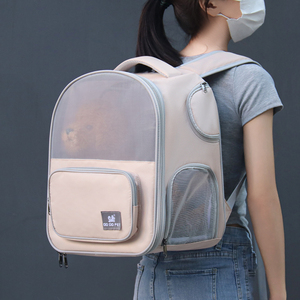 กระเป๋าเดินทางแบบมีเต็นท์ขยายได้ออกแบบให้เป็นกระเป๋าเป้สะพายหลังสำหรับสัตว์เลี้ยงแมวสุนัขรถเข็นสำหรับสัตว์เลี้ยงหรูหราผ่านการรับรองจากสายการบิน - Product Image 3