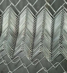 Chain Link Fence Mesh Gray <b>Metal</b> Wire <b>Grid</b> Pattern - Product Image 2