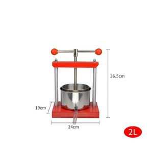Presseur pour fruits et légumes 2L 6L Presse à lait pour enlever l'humidité Presse à noix de coco Presse à filtre <span class=keywords><strong>Broyeur</strong></span> à cidre de fruits - Product Image 2