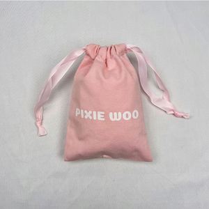 Custom Logo Organic Cotton <b>Drawstring</b> Bag, Recyclable Eco-Friendly Dust <b>Pouch</b> for Stickers & Gifts - Product Image 3