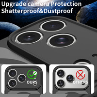 Funda Magnética con Carga Inalámbrica para iPhone 17 18 Pro Max, Marco Metálico para Cámara, Acabado Mate, Antigolpes