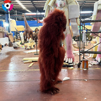 Costume d'animal Gorille Rouge pour Parc à Thème, Spectacles de Théâtre, Costumes Animatroniques Personnalisés, Thème Roi Gorille pour Parc d'Attractions