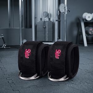 Sangle de cheville MAS Fitness pour machines à câble (Polyester/Nylon/Néoprène/Caoutchouc) – Idéale pour les kickbacks, extensions et curls des jambes en musculation - Product Image 3