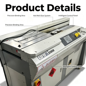 Machine de <span class=keywords><strong>reliure</strong></span> parfaite informatisée d'<span class=keywords><strong>occasion</strong></span> Delta Schneider haute vitesse 180m/min, à colle chaude/froide, pour cahiers - Product Image 3