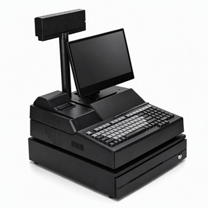 Professional 13.3 Inch Supermarket Billing Machine Integrated Keyboard Thermal <b>Printer</b> and Metal Cash Drawer POS System Hardware - Product Image 2