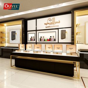 ตู้โชว์น้ำหอมทำจากไม้สีมันวาวตู้โชว์เครื่องสำอางและน้ำหอมดีไซน์หรูหราออกแบบได้ตามต้องการ - Product Image 3