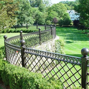 BLVE Beatuiful Outdoor Garden Günstige Metall geländer Verzinkte pulver beschichtete Metall Eisen Zaun platten - Product Image 5