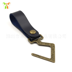Outdoor camping tableware storage <b>hooks</b>, home kitchen <b>hooks</b>, clothes drying <b>hooks</b>, PU leather and metal <b>hooks</b>. - Product Image 4