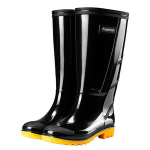 YL6054 Wholesale Fashion Knee-high Outdoor Safety Work PVC Waterproof <strong>Wellington</strong> Rain <strong>Boots</strong> <strong>Boots</strong> for <strong>Men</strong> - Product Image 1