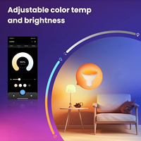Ampoule intelligente Tuya Matter WiFi GU10, lumière LED à intensité variable, 16 millions de couleurs RGB C+W, lampe à bougie, commande vocale Alexa Google Home